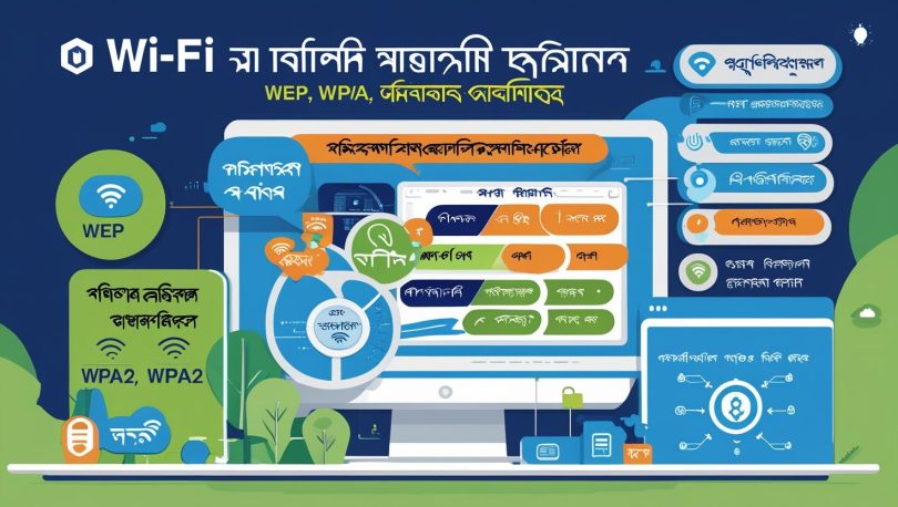 Wi-Fi Encryption কী_ _ WEP, WPA, WPA2 Explained in Bangla Feature Image