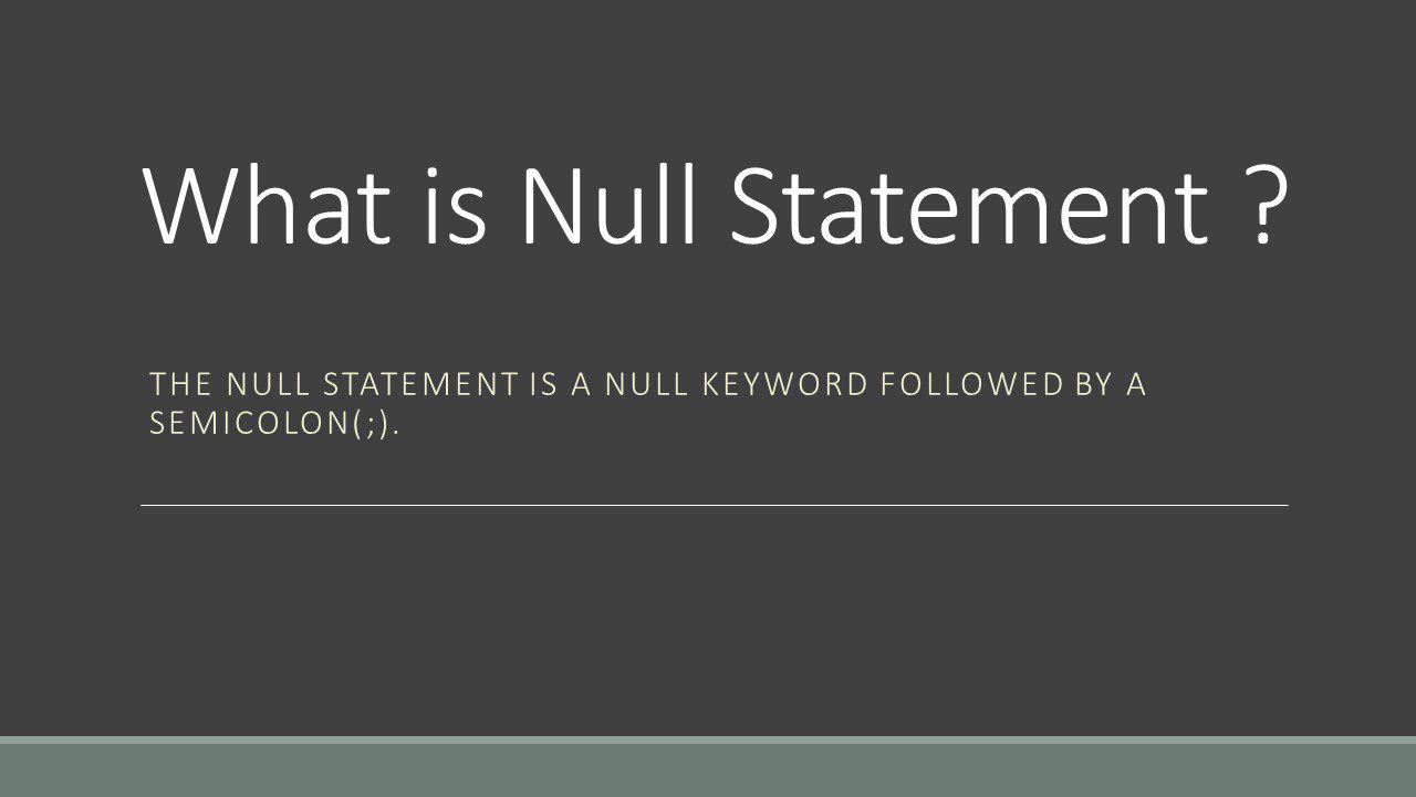 Null