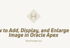How to Add, Display, and Enlarge an Image in Oracle Apex