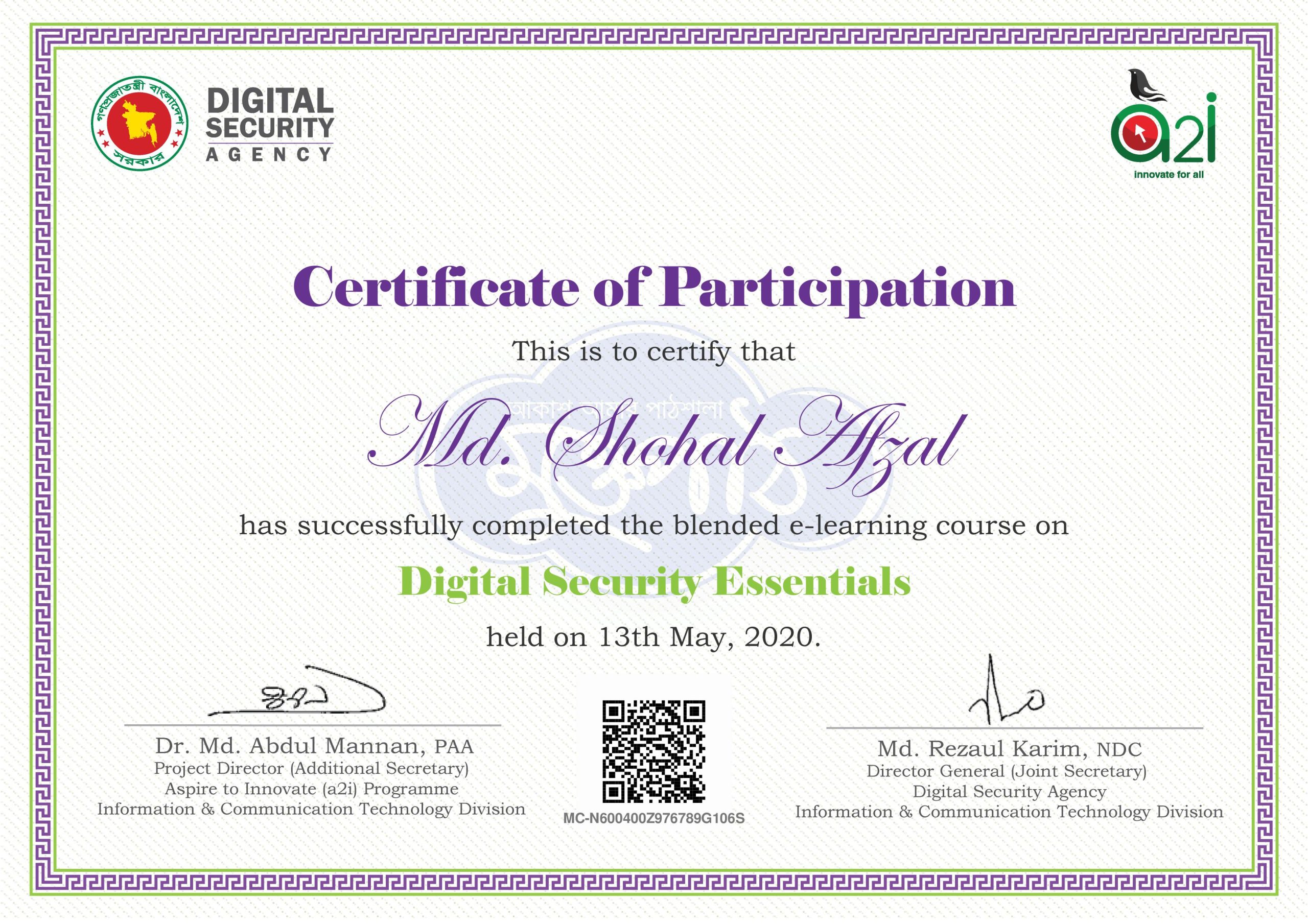 Portfolio ~Md Shohal Afzal 7 Digital Security Essentials scaled
