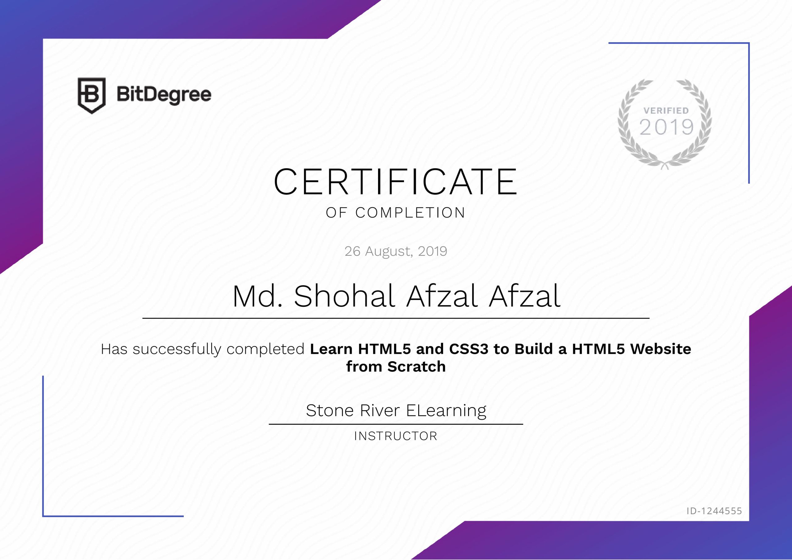 Portfolio ~Md Shohal Afzal 8 Learn HTML5 and CSS3 to Build a Website from Scratch scaled