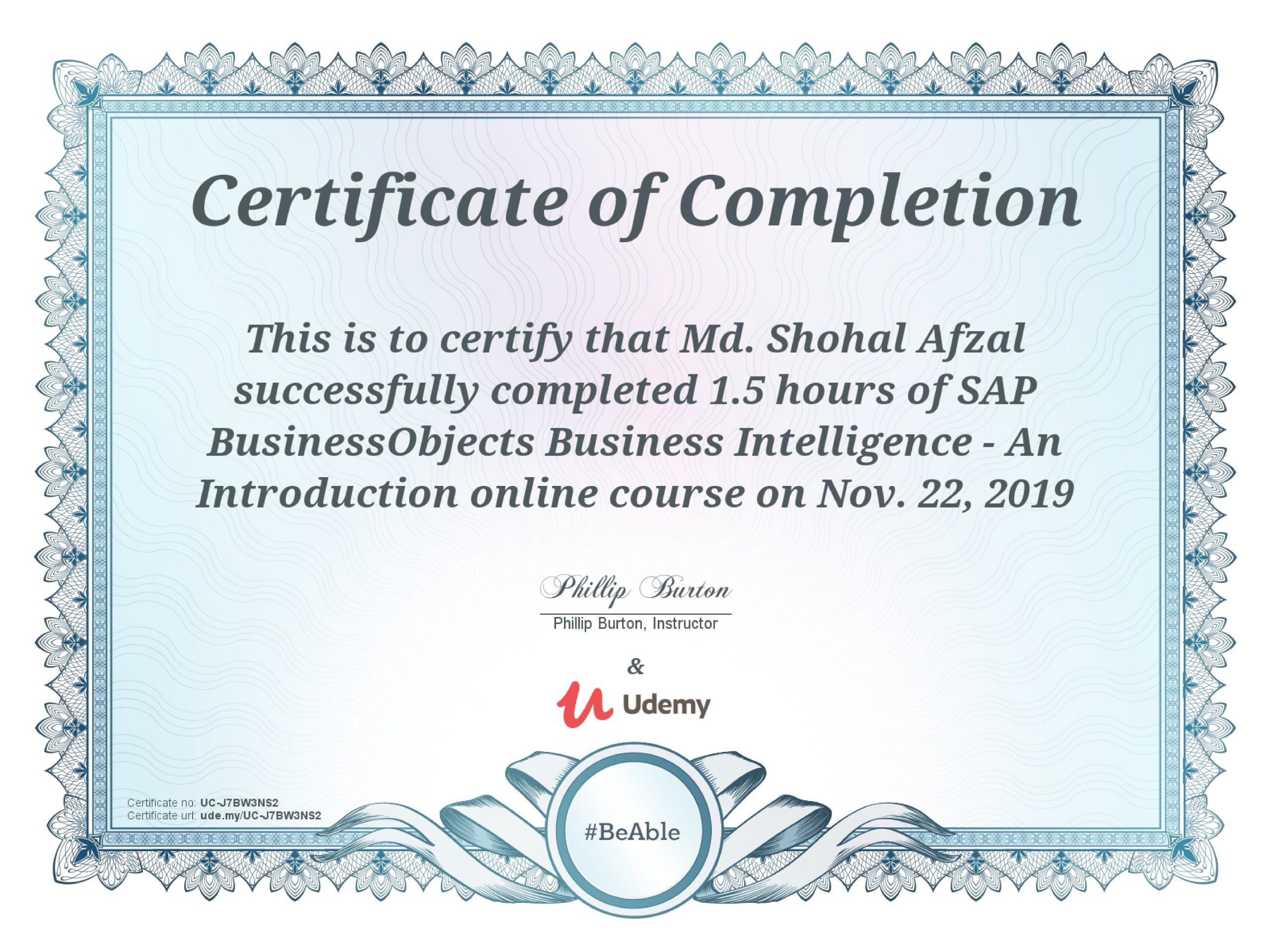 Portfolio ~Md Shohal Afzal 13 SAP Business Object Business Intelligence scaled